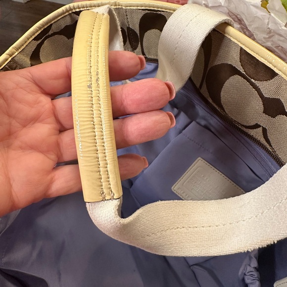 New! Coach Brown Canvas Diaper Bag - Picture 13 of 13